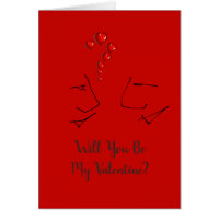 Will You Be My Valentine? - Valentines Day Card