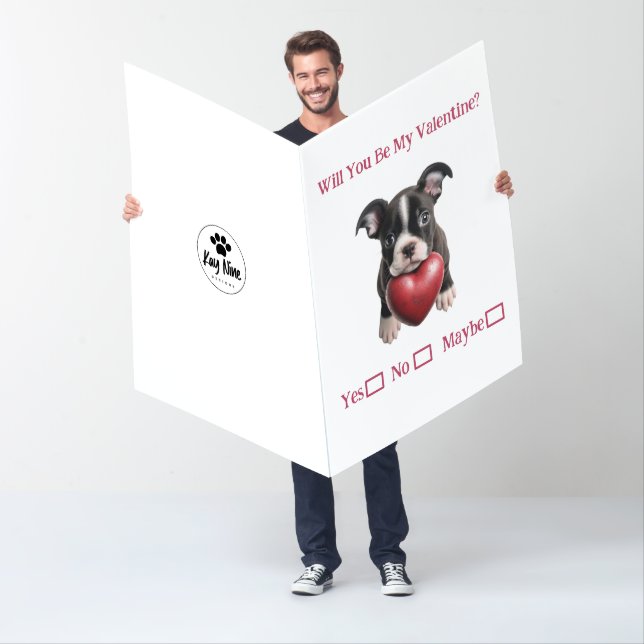 Will You Be My Valentine Yes No Giant Valentine Card (In Situ)