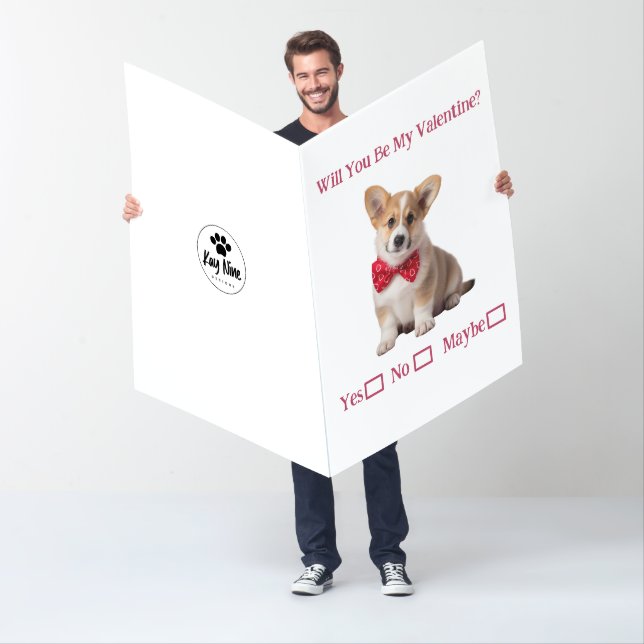 Will You Be My Valentine Yes No Giant Valentine Card (In Situ)