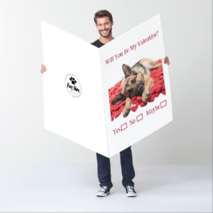 Will You Be My Valentine Yes No Giant Valentine Card