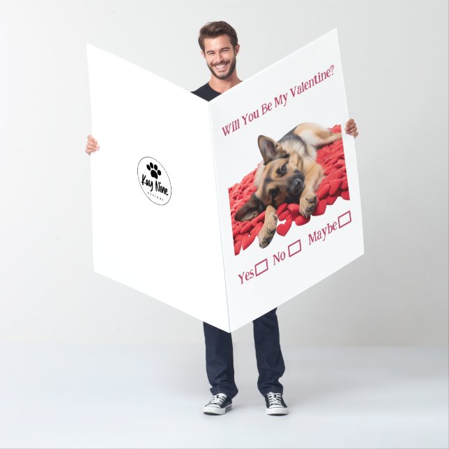 Will You Be My Valentine Yes No Giant Valentine Card (In Situ)
