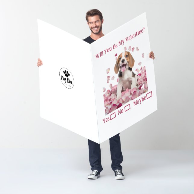 Will You Be My Valentine Yes No Giant Valentine Card (In Situ)