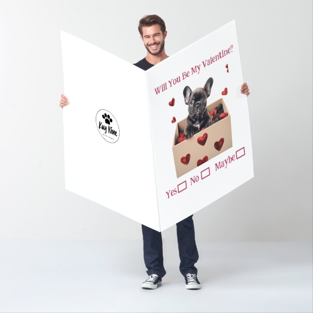 Will You Be My Valentine Yes No Giant Valentine Card (In Situ)