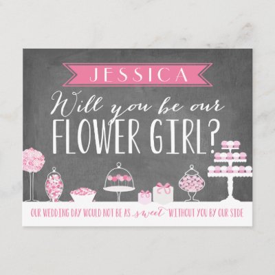 Will You Be Our Flower Girl | Bridesmaid Invitation