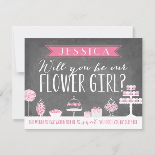 Will You Be Our Flower Girl  Bridesmaid Invitation