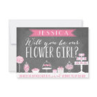 Will You Be Our Flower Girl | Bridesmaid Invitation | Zazzle