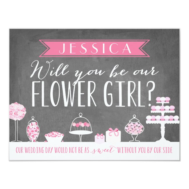 Will You Be Our Flower Girl | Bridesmaid Invitation