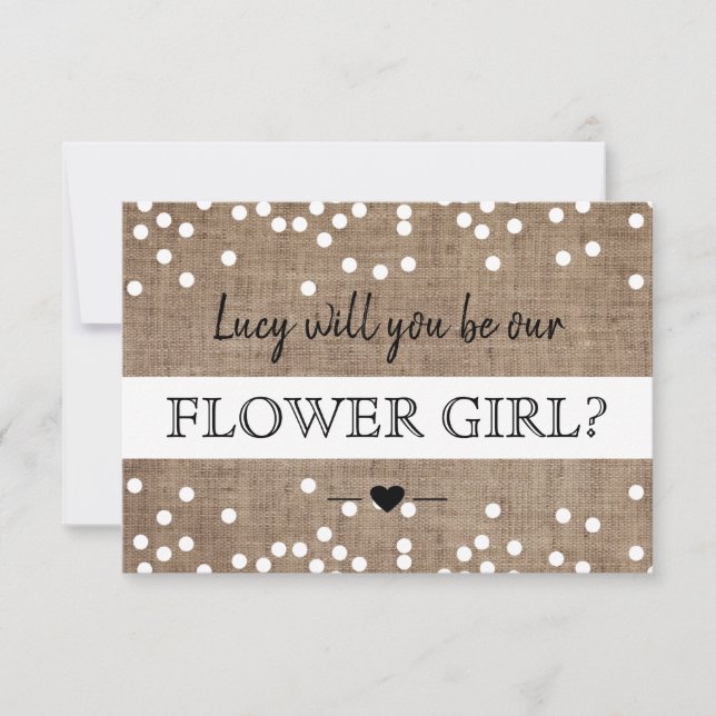 Will You Be Our Flower Girl Card (Front)