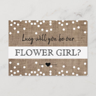Will You Be Our Flower Girl Card