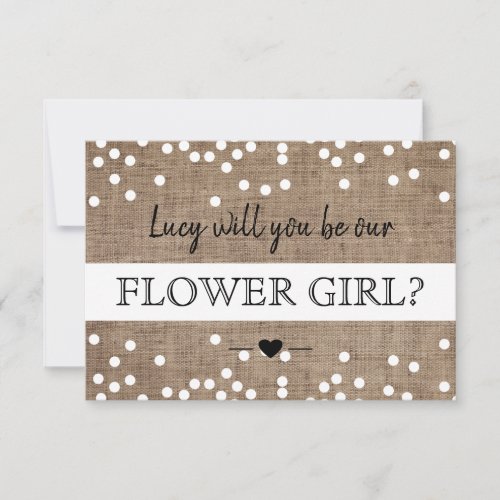 Will You Be Our Flower Girl Card