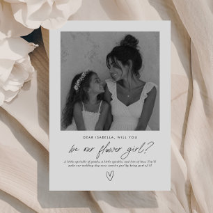 Will You Be Our Flower Girl Handwritten Proposal Invitation