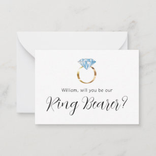 Ring Protector, Ring Bearer, Diamond Ring' Sticker