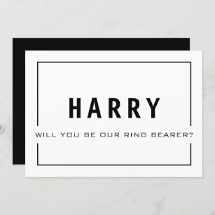 Will You Be Our Ring Bearer? Groomsman Card
