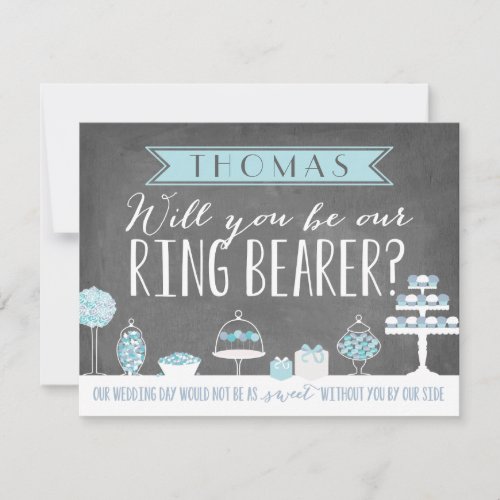 Will You Be Our Ring Bearer  Groomsman Invitation