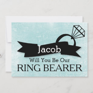 Will You Be Our Ring Bearer Invitation