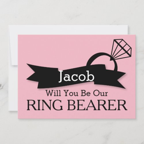 Will You Be Our Ring Bearer Invitation