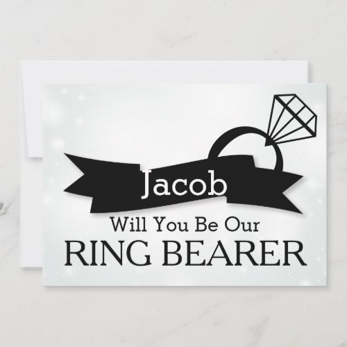 Will You Be Our Ring Bearer Invitation