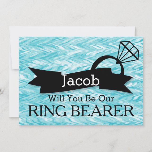 Will You Be Our Ring Bearer Invitation (Front)