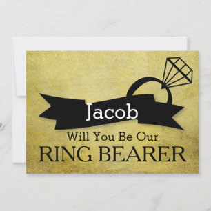 Will You Be Our Ring Bearer Invitation