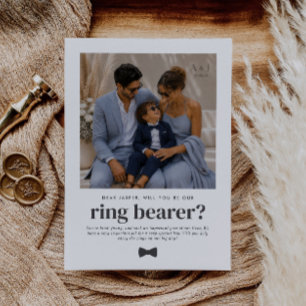 Will You Be Our Ring Bearer Photo Proposal Invitation