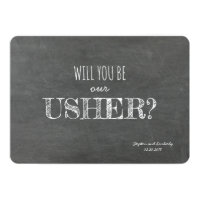 Will you be our Usher Proposal Card