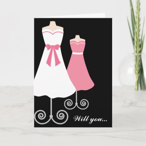 Will you Custom Bridesmaid Card
