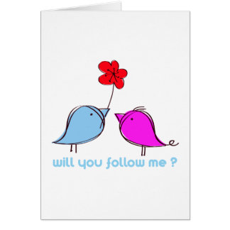 Will you follow me? cards