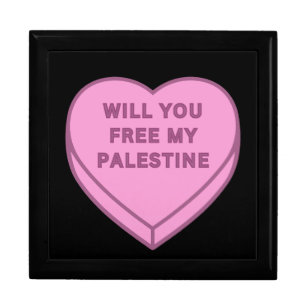 Will you free my Palestine? Cute Candy Heart sweet Gift Box
