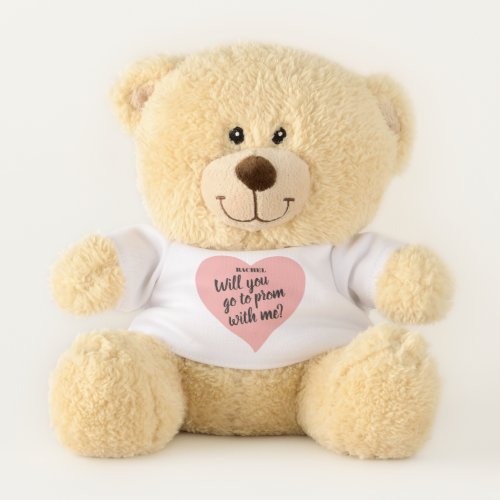 Will you go prom with me teddy bear