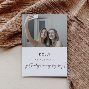 Will you help me get ready on my big day card