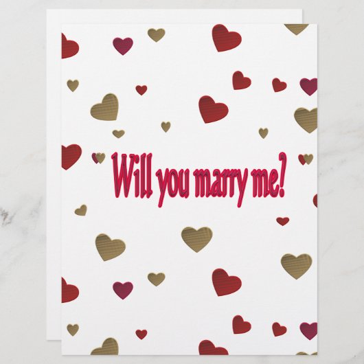 Will you marry me? (Front/Back)