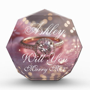  Will You Marry Me Acrylic Award