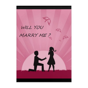 WILL YOU MARRY ME? ACRYLIC PRINT