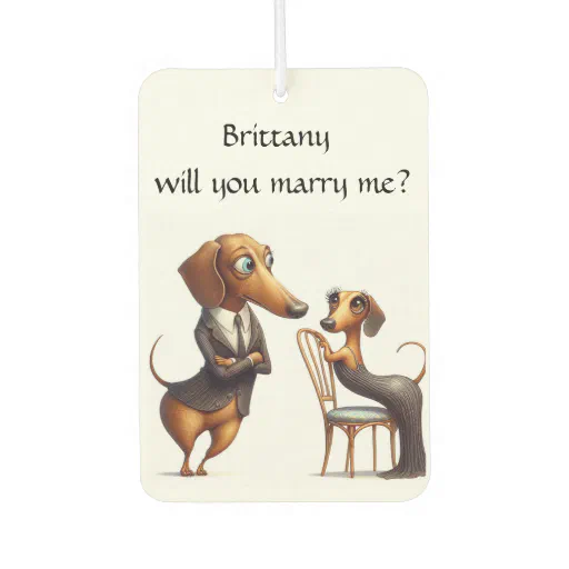 Will You Marry Me Air Freshener