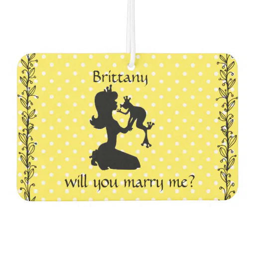 Will You Marry Me Air Freshener