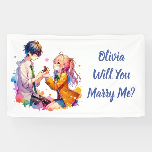 Will you Marry Me  Anime Marriage Proposal  Banner