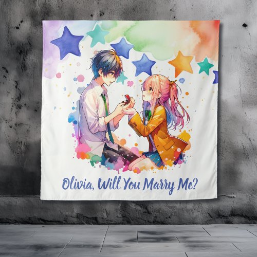 Will you Marry Me  Anime Marriage Proposal  Tapestry
