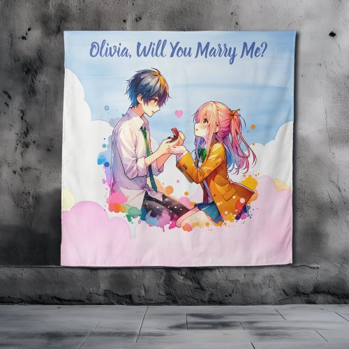 Will you Marry Me  Anime Marriage Proposal  Tapestry