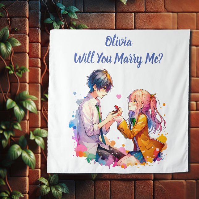 Will you Marry Me | Anime Marriage Proposal  Tapestry (Creator Uploaded)