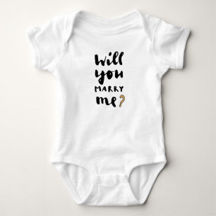 Will you marry me baby bodysuit