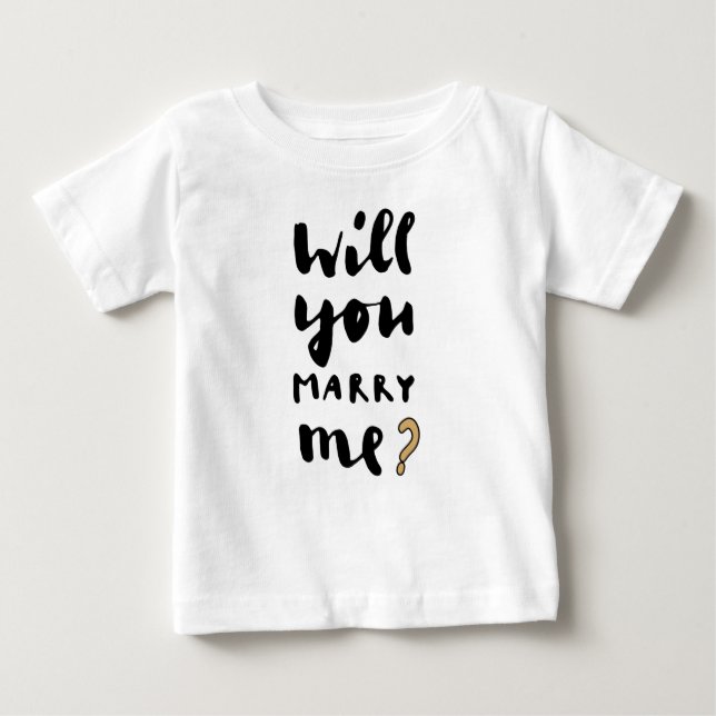 Will you marry me baby bodysuit (Front)