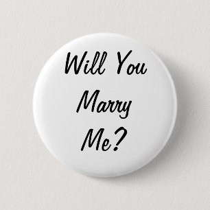 Will you marry me? Badge Pinback Button