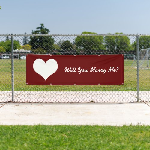 Will You Marry Me Banner