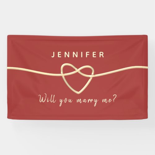 Will You Marry Me Banner