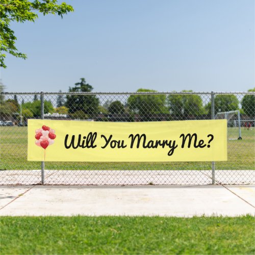Will You Marry Me Banner