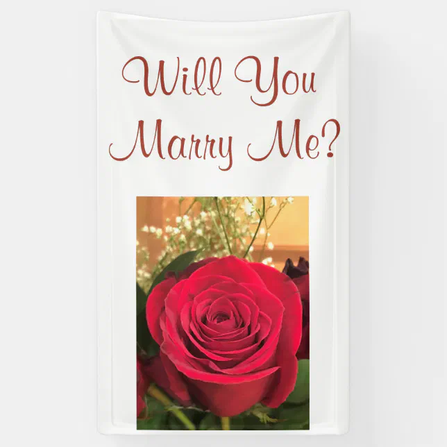 Will You Marry Me Banner | Zazzle