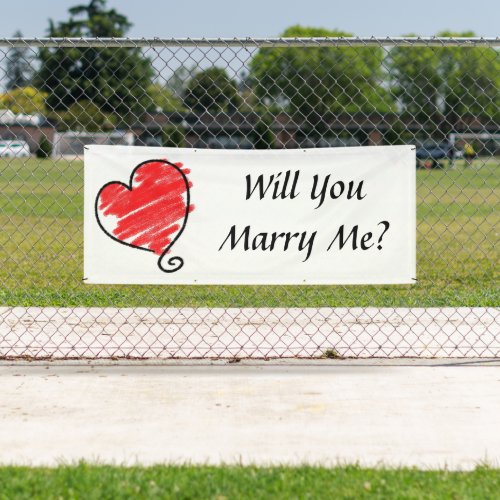 Will You Marry Me Banner