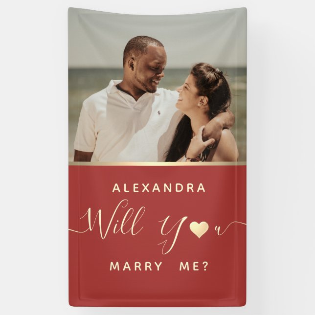 Will You Marry Me Banner (Vertical)