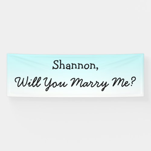 Will you Marry Me Banner