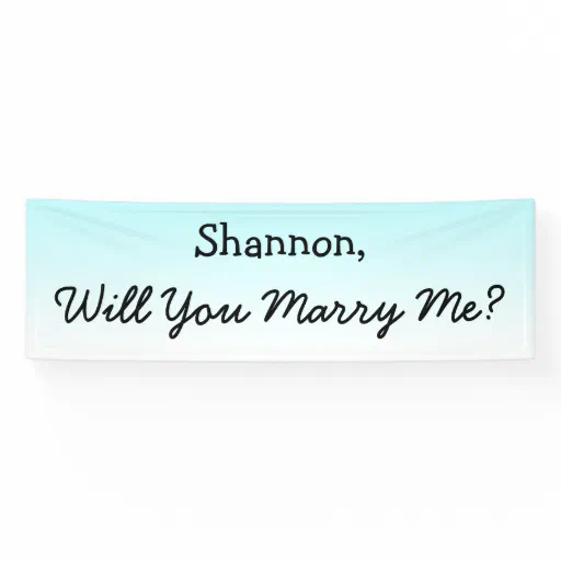 Will you Marry Me Banner